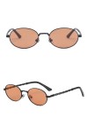 HPIRME Lunettes de soleil vintage à petite monture ovale dégradé polarisées pour femmes, nuances pour hommes et femmes, 1, ta