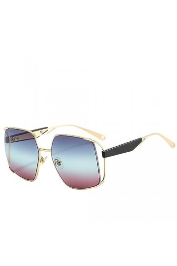 HPIRME Lunettes de soleil de style évider femmes Vintage lunettes de soleil overszed femme punk ombragé lunettes, 50802 C5, t