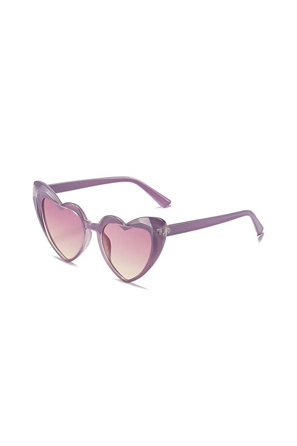 Générique Lunettes de soleil de fête de proposition de vacances à la plage pour femmes en forme de coeur