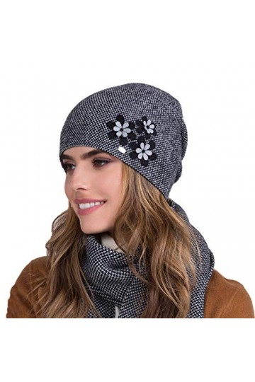 Kamea Femme Bonnet dhiver Classique Lusi, Noir,Taille Unique