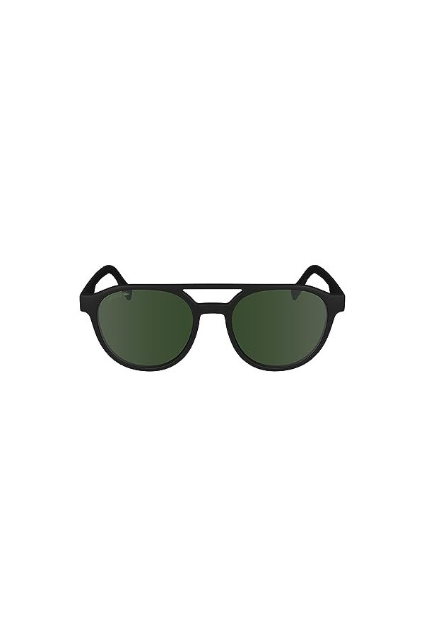 LACOSTE L6008S Lunettes de Soleil, Matte Black, Taille Unique Homme