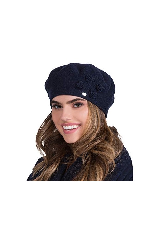 Kamea Femme Béret Classique Et Élégant Ariel, Beige,Taille Unique