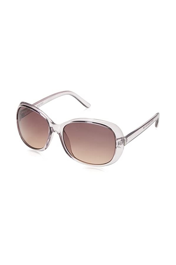 NINE WEST Lunettes de soleil Cheri pour femme, taupe, 57 mm, Taupe, 57mm