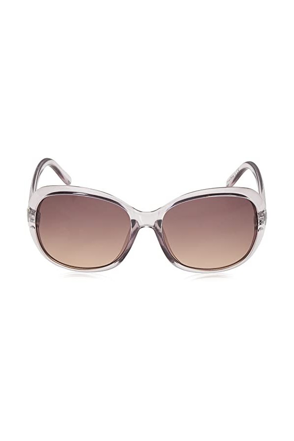 NINE WEST Lunettes de soleil Cheri pour femme, taupe, 57 mm, Taupe, 57mm