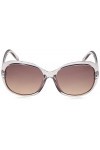 NINE WEST Lunettes de soleil Cheri pour femme, taupe, 57 mm, Taupe, 57mm