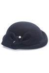 Lawliet A615 Béret pour femme Style vintage 100 % feutre de laine Uni, Noir , taille unique