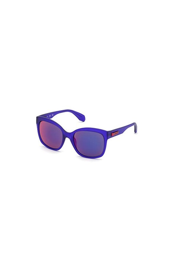 adidas OR0012 Lunettes de Soleil, Matte Violet/blu Mirror, 54 Femme