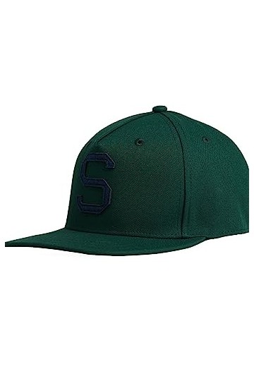 Superdry Gorra de béisbol Béret, Vert émail, Taille Unique Femme
