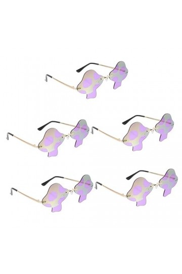 TENDYCOCO 5 Pièces Lunettes Cool Halloween Lunettes De Soleil Lunettes De Soleil Mignonnes Pour Femmes Lunettes De Pour Les Y