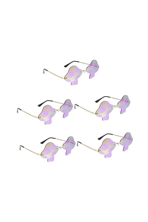 TENDYCOCO 5 Pièces Lunettes Cool Halloween Lunettes De Soleil Lunettes De Soleil Mignonnes Pour Femmes Lunettes De Pour Les Y