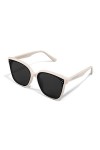 isheep Lunettes de Soleil Polarisées pour Homme Femme Classique Lunettes de Conduite Anti-UV Lunettes de Soleil SIS-05-WH Bla