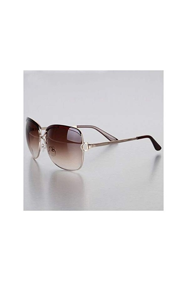 AUSUB Lunettes de soleil femme Femmes populaire Cadre de luxe Shades Lunettes de soleil Lunettes de soleil mode Couleur : Br