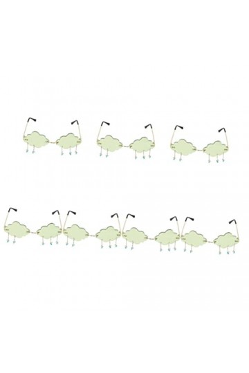 ABOOFAN 7 Pièces Lunettes De Pluie Nuage Lunettes De Soleil De Quai Pour Femmes Il Pleut Des Lunettes De Soleil Lunettes De V