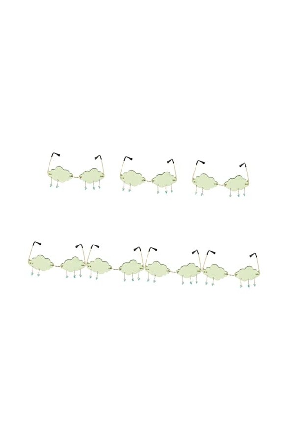 ABOOFAN 7 Pièces Lunettes De Pluie Nuage Lunettes De Soleil De Quai Pour Femmes Il Pleut Des Lunettes De Soleil Lunettes De V