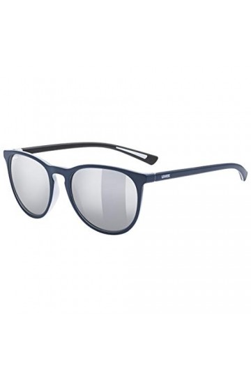 uvex Lgl 43 - Lunettes de Soleil pour Hommes et Femmes - Effet Miroir - Catégorie de Filtre 3 - Blue Matt/Ltm, Silver - One S