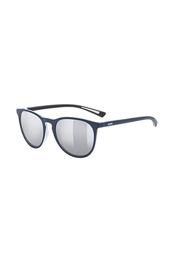 uvex Lgl 43 - Lunettes de Soleil pour Hommes et Femmes - Effet Miroir - Catégorie de Filtre 3 - Blue Matt/Ltm, Silver - One S