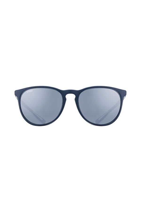 uvex Lgl 43 - Lunettes de Soleil pour Hommes et Femmes - Effet Miroir - Catégorie de Filtre 3 - Blue Matt/Ltm, Silver - One S