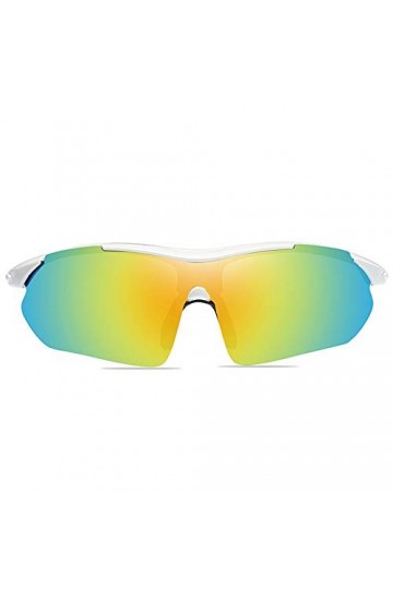 Raxinbang Lunettes de Soleil Lunettes De Soleil UV400 Multicolores Bleu/Blanc for Hommes Et Femmes avec Les Mêmes Lunettes De