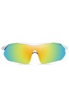 Raxinbang Lunettes de Soleil Lunettes De Soleil UV400 Multicolores Bleu/Blanc for Hommes Et Femmes avec Les Mêmes Lunettes De