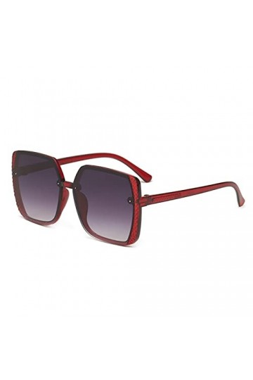 Générique Lunettes de soleil Uv400 de plage de mode de femme de cadre grand carré