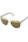 Police - Lunette de soleil S8958 Neymar Jr 4 Rectangulaire, CHAMPAGNE & BRONZE FRAME/GOLD MIRROR BROWN SPLIT LENS