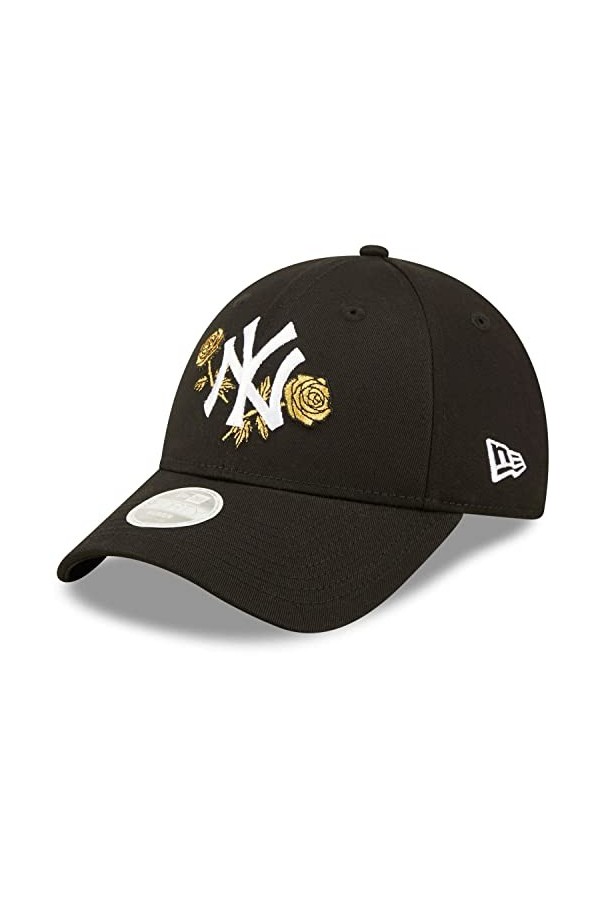 New Era 9Forty Damen Cap - Floral New York Yankees Noir