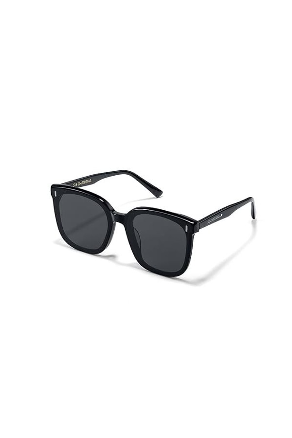 ISHEEP Lunettes de Soleil Homme Femme Lunette de Soleil Classique Protection UV 400,SIS-01-BK Noir