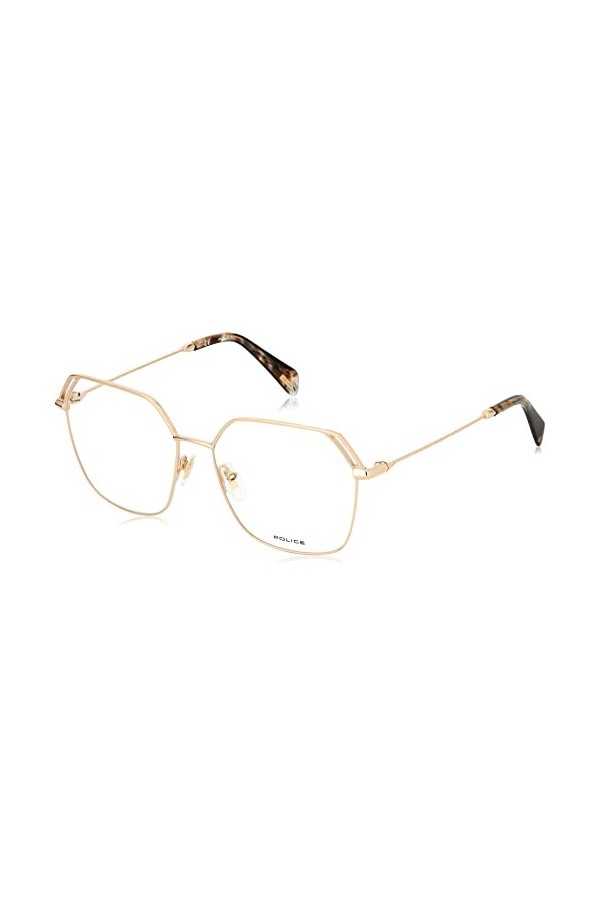 Police Vpld24 Lunettes de Soleil, Or Rose Brillant/Ivoire Shiny Rose Gold W/Ivory Parts, 55 Femme