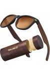 Balinco Set de lunettes de soleil en bambou pour hommes et femmes - avec lentilles polarisées TAC pour une vision intense - d