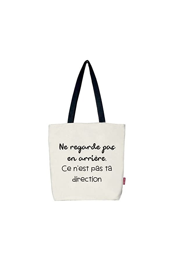 Sac Tote bag avec fermeture éclair, doublure et poche intérieure.