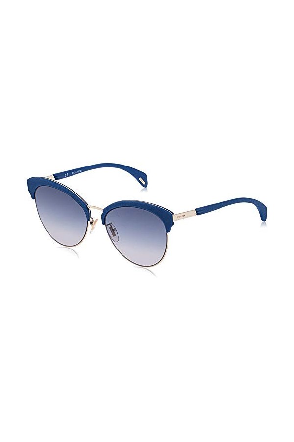 Police SPL619 Sunglasses, Shiny Light Gold, 56 Unisex