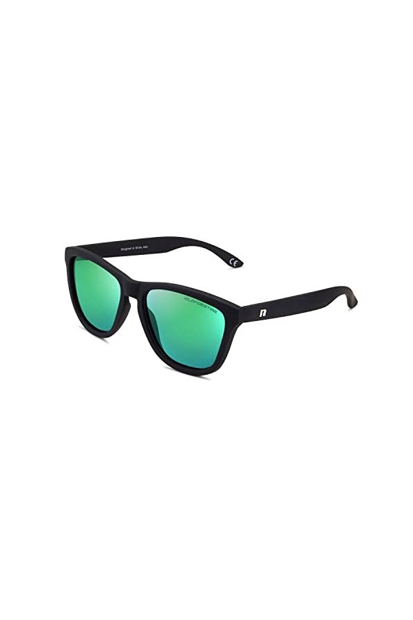 CLANDESTINE Model Matte Black Green by Sanyo Gutierrez - Lunettes de soleil Nylon HD homme & femme
