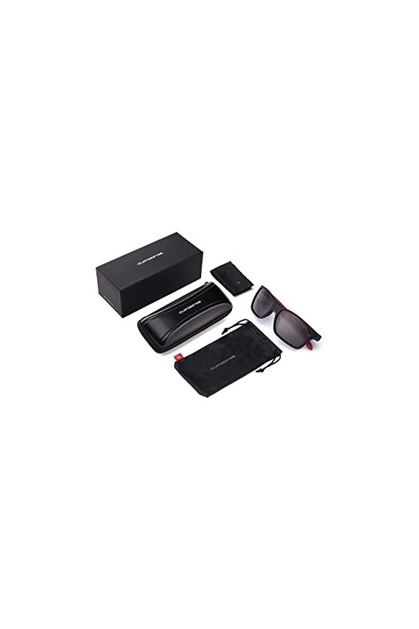 CLANDESTINE Square Matte Black R N - Lunettes de soleil Nylon HD homme & femme