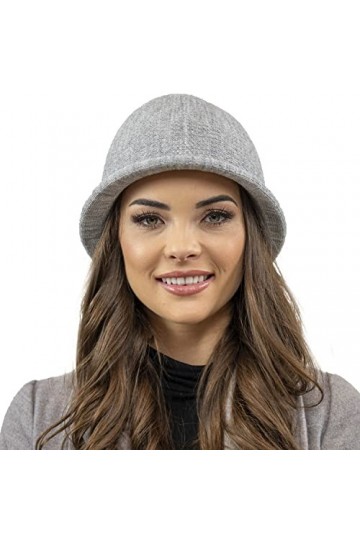 VIVISENCE Chapeau Classique Et Élégant 7044, Gris Clair,UNI