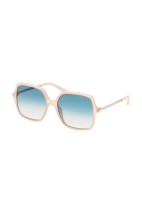 GUESS Femme GU7845 Lunettes de Soleil, Shiny Beige, 57