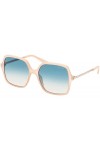 GUESS Femme GU7845 Lunettes de Soleil, Shiny Beige, 57