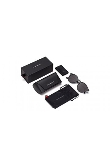 CLANDESTINE Round Black - Lunettes de soleil Nylon HD homme & femme