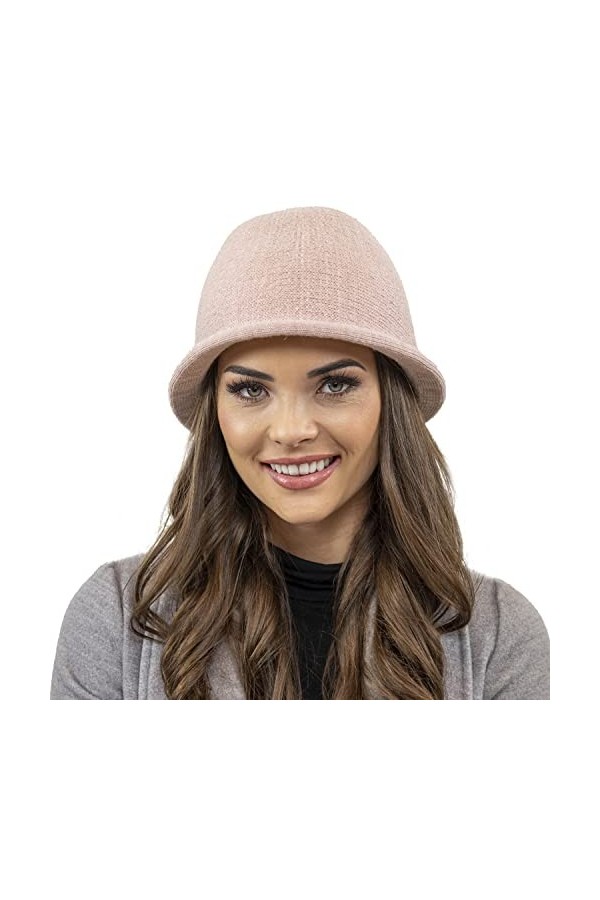 VIVISENCE Chapeau Classique Et Élégant 7044, Bleu Marine,UNI