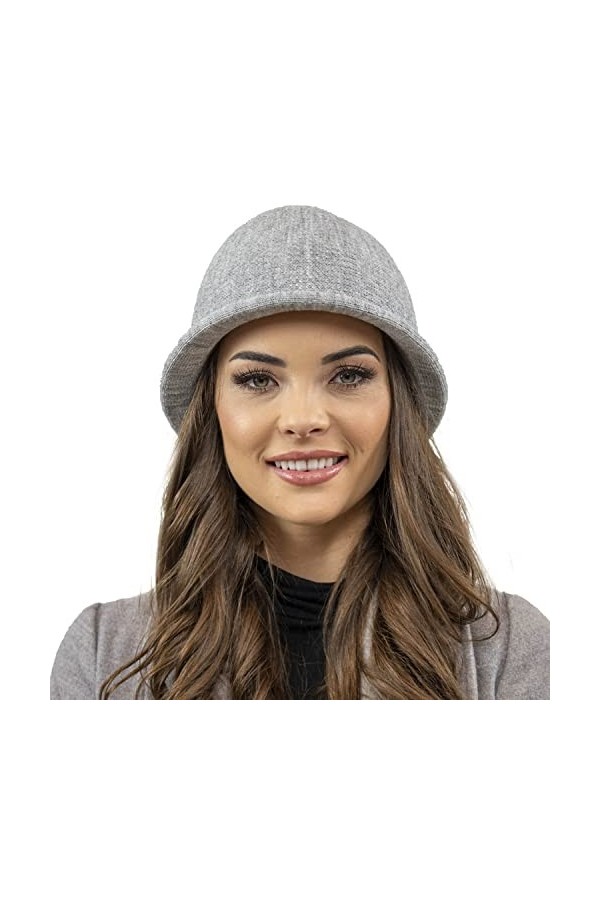 VIVISENCE Chapeau Classique Et Élégant 7044, Bleu Marine,UNI