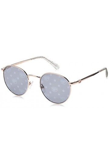 CHIARA FERRAGNI CF 1002/S Lunettes de Soleil, Doré, Cristal, 50 Femme