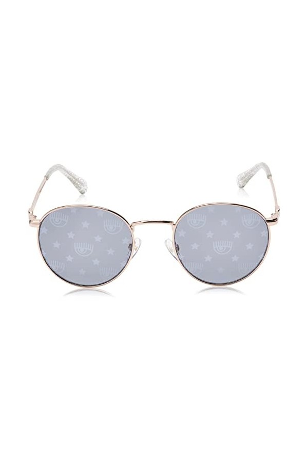 CHIARA FERRAGNI CF 1002/S Lunettes de Soleil, Doré, Cristal, 50 Femme