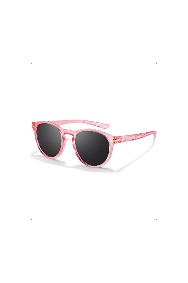 LVIOE Lunettes de soleil polarisées pour femme Protection UV400, rose