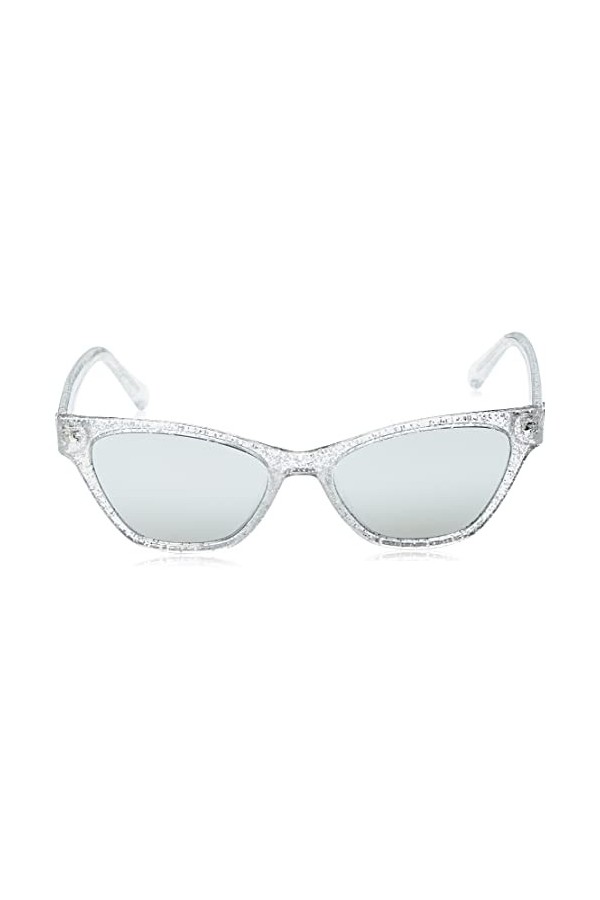 CHIARA FERRAGNI CF 1020/S Lunettes de Soleil, Argenté Paillettes, 52 Femme