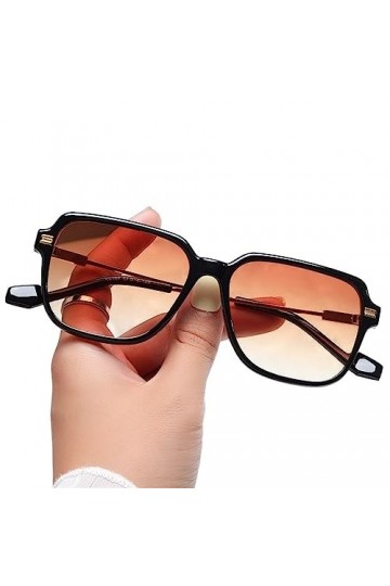 Générique Lunettes de soleil décoratives de vacances en plein air pour hommes et femmes à grand cadre en métal