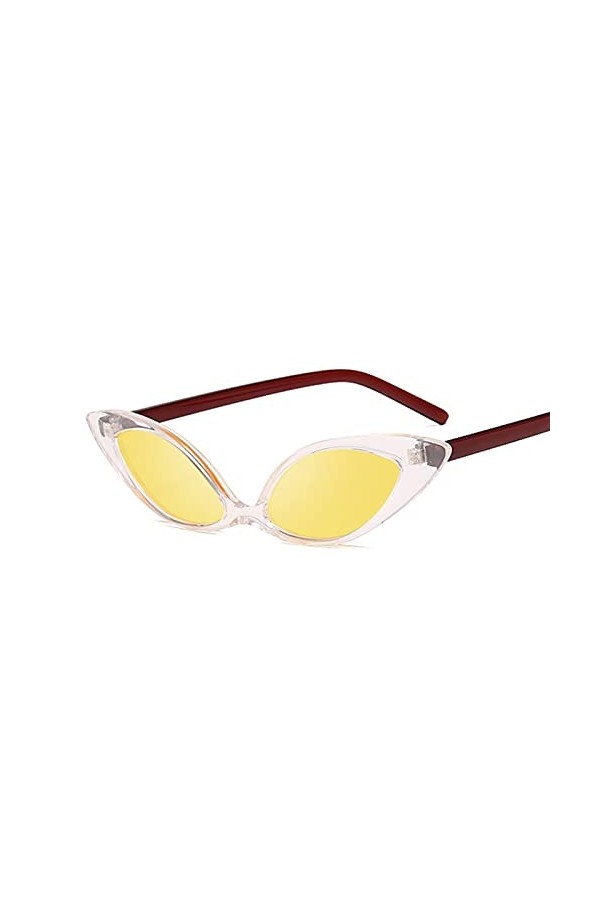 EDDHA Lunettes de soleil œil de chat lunettes de soleil mode dames lunettes de soleil rétro femmes triangle rétro couleur : 