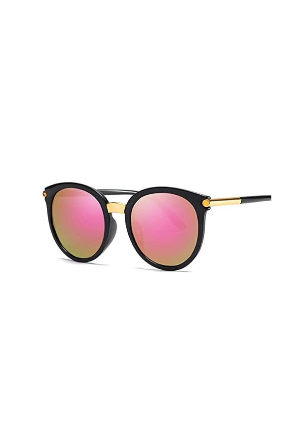 VIROYA Lunettes de soleil Vintage lunettes de soleil rondes œil de chat femme Design de mode lunettes de soleil femme rétro c
