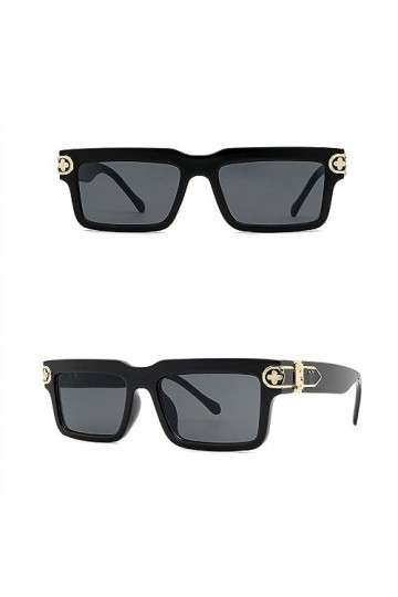 Lunettes de Soleil carrées Femmes Rectangle Lunettes de Soleil pour Femme dégradé Clair Petite lentille, 8226 C1, Taille Uniq