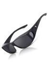 LVIOE Surlunettes Polarisées Hommes Femmes, Lunettes de Conduite Clip Lunettes de Soleil Anti-UVA UVB