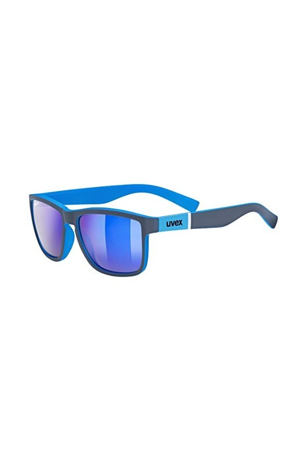 uvex Lgl 39 - Lunettes de Soleil pour Hommes et Femmes - Effet Miroir - Catégorie de Filtre 3 - Grey Matt Blue/Mirror Blue - 