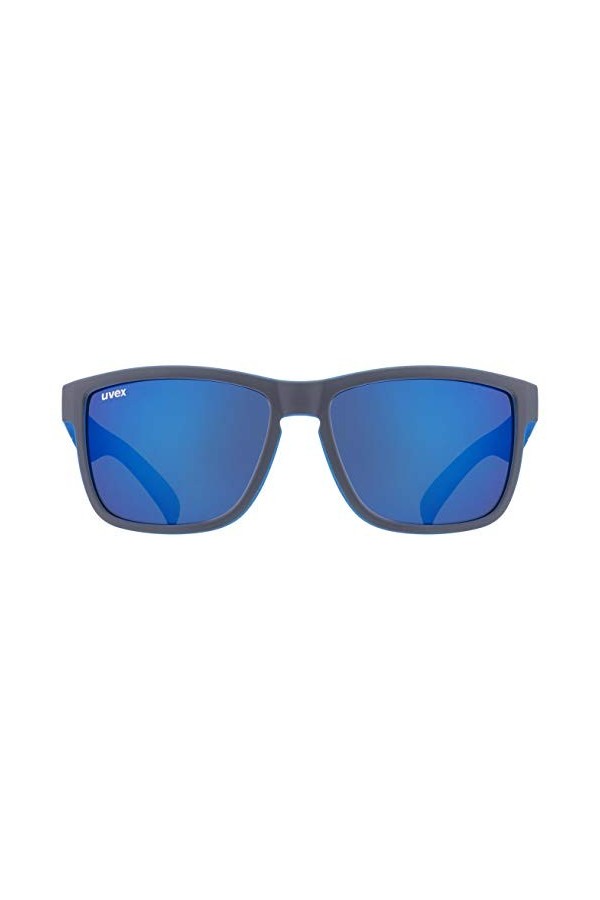 uvex Lgl 39 - Lunettes de Soleil pour Hommes et Femmes - Effet Miroir - Catégorie de Filtre 3 - Grey Matt Blue/Mirror Blue - 